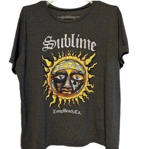 Sublime Graphic California Sun Logo Grey Band‎ T-Shirt Sz 2XL